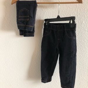 Two Pair 💯 Cotten Denim Jeans